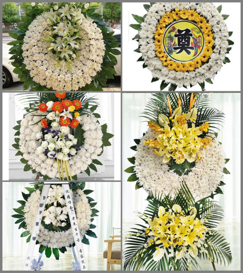 湖南永州祁阳县观音滩镇天堂村花圈速递